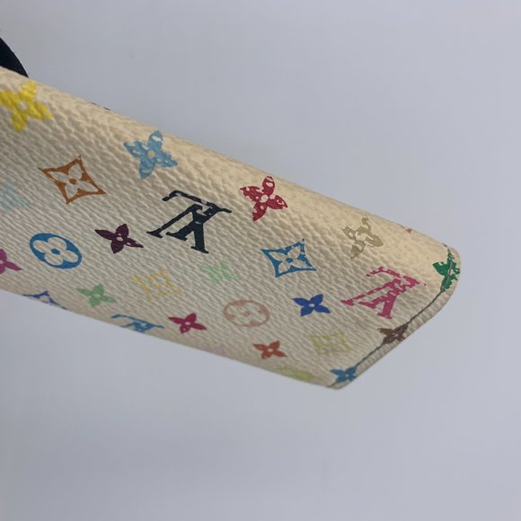 Authentic Louis Vuitton White Multicolor Key Case - Picture 7 of 16